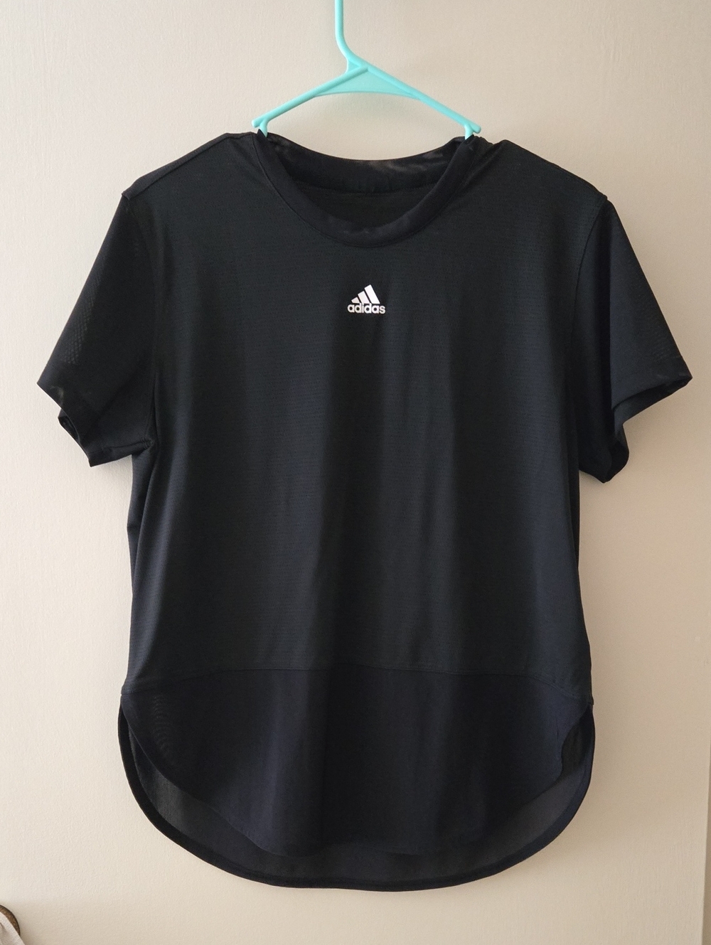 adidas Black and White Care Tag Close-Up M